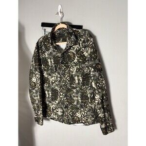 DRYKORN For Beautiful People Men's Green Leaf Print Button Down Size XL